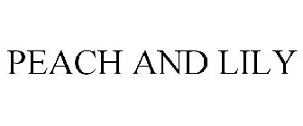 PEACH AND LILY