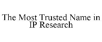 THE MOST TRUSTED NAME IN IP RESEARCH