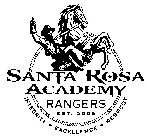 SANTA ROSA ACADEMY RANGERS EST. 2005 INTEGRITY EXCELLENCE RESPECT