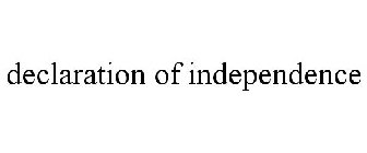 DECLARATION OF INDEPENDENCE