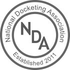 NDA NATIONAL DOCKETING ASSOCIATION ESTABLISHED 2011