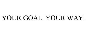 YOUR GOAL. YOUR WAY.