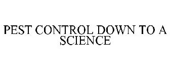PEST CONTROL DOWN TO A SCIENCE