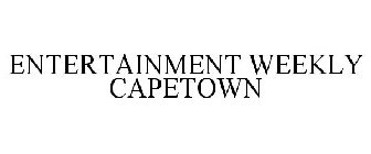 ENTERTAINMENT WEEKLY CAPETOWN