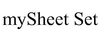 MYSHEET SET