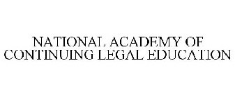 NATIONAL ACADEMY OF CONTINUING LEGAL EDUCATION