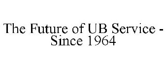 THE FUTURE OF UB SERVICE - SINCE 1964
