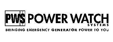 PWS POWER WATCH SYSTEMS BRINGING EMERGENCY GENERATOR POWER TO YOU