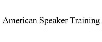 AMERICAN SPEAKER TRAINING