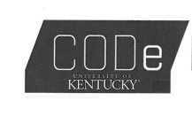 CODE UNIVERSITY OF KENTUCKY