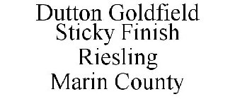 DUTTON GOLDFIELD STICKY FINISH RIESLING MARIN COUNTY