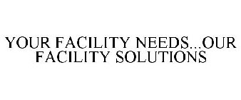 YOUR FACILITY NEEDS...OUR FACILITY SOLUTIONS