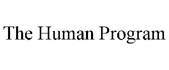 THE HUMAN PROGRAM