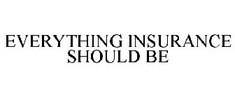 EVERYTHING INSURANCE SHOULD BE