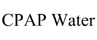 CPAP WATER