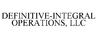 DEFINITIVE-INTEGRAL OPERATIONS, LLC