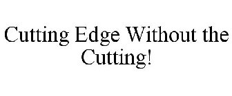 CUTTING EDGE WITHOUT THE CUTTING!
