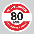 RAWLINGS PERFORMANCE RATING 80 MPH