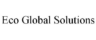 ECO GLOBAL SOLUTIONS