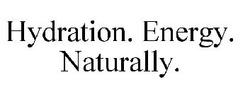 HYDRATION. ENERGY. NATURALLY.