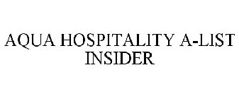 AQUA HOSPITALITY A-LIST INSIDER