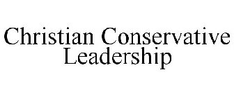 CHRISTIAN CONSERVATIVE LEADERSHIP