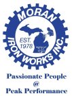 MORAN IRON WORKS INC. PASSIONATE PEOPLE @ PEAK PERFORMANCE