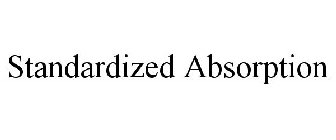 STANDARDIZED ABSORPTION