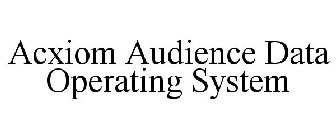 ACXIOM AUDIENCE DATA OPERATING SYSTEM