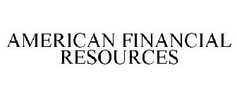 AMERICAN FINANCIAL RESOURCES