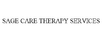 SAGE CARE THERAPY SERVICES
