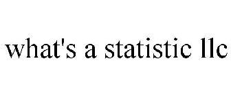 WHAT'S A STATISTIC LLC