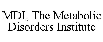 MDI, THE METABOLIC DISORDERS INSTITUTE