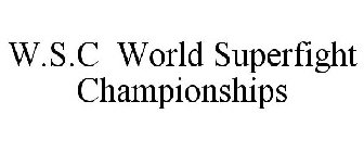 W.S.C WORLD SUPERFIGHT CHAMPIONSHIPS