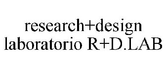 RESEARCH+DESIGN LABORATORIO R+D.LAB