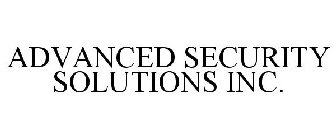 ADVANCED SECURITY SOLUTIONS INC.