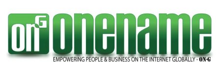 ON G ONENAME EMPOWERING PEOPLE & BUSINESS ON THE INTERNET GLOBALLY - ON-G