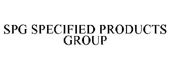 SPG SPECIFIED PRODUCTS GROUP