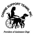 CANINE SUPPORT TEAMS, INC. PROVIDERS OFASSISTANCE DOGS