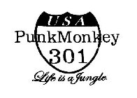 PUNKMONKEY 301 USA LIFE IS A JUNGLE