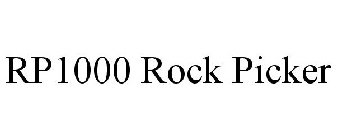 RP1000 ROCK PICKER