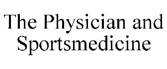 THE PHYSICIAN AND SPORTSMEDICINE