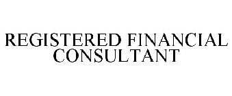 REGISTERED FINANCIAL CONSULTANT