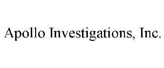 APOLLO INVESTIGATIONS, INC.