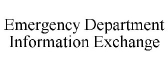 EMERGENCY DEPARTMENT INFORMATION EXCHANGE