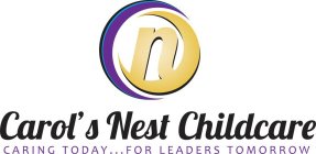 N CAROL'S NEST CHILDCARE CARING TODAY...FOR LEADERS TOMORROW