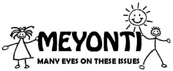 MEYONTI MANY EYES ON THESE ISSUES