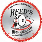 REEDSREMODELING.COM REED'S EST. 1998 SPECIALIZING IN ALL YOUR HOME IMPROVEMENT NEEDS REMODELING 615-504-8145 OR 615-804-8117 MADE IN THE USA