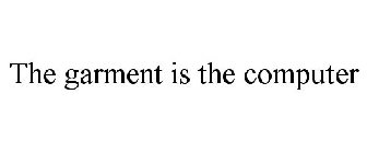 THE GARMENT IS THE COMPUTER