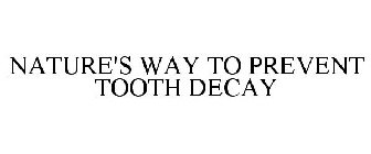 NATURE'S WAY TO PREVENT TOOTH DECAY